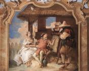 乔瓦尼 巴蒂斯塔 提埃波罗 : Villa Valmarana Angelica and Medoro with the Shepherds